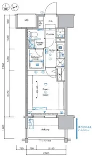 シーフォレシティ芝浦【2階】の間取り