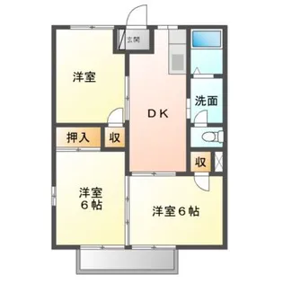 クイーンズタウン元町I棟【1階】の間取り