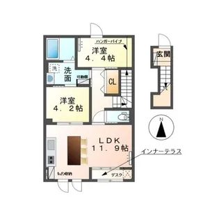 クレシアIV【2階】の間取り