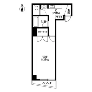 リヴイン国立【3階】の間取り