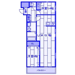 グリーングレイス【2階】の間取り