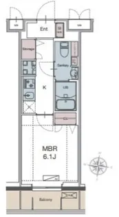 LUXENA勝田台【1階】の間取り