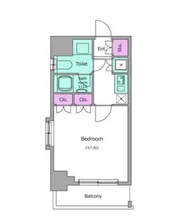 レジディア後楽園【5階】の間取り