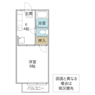 アネックス デムス B棟【2階】の間取り