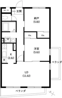 サンセゾンI【3階】の間取り