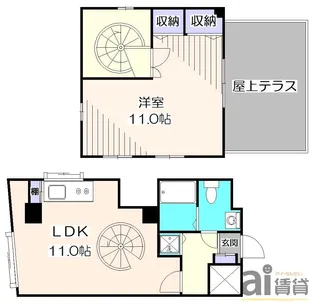 Aifort.目黒不動前の間取り