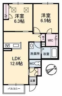 セントリビエ【1階】の間取り