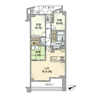 パ クハウス フォレストリエ【3階】の間取り
