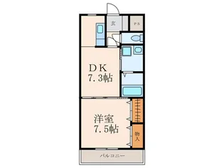 プレステージ小倉【3階】の間取り