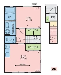 ブラストI【2階】の間取り