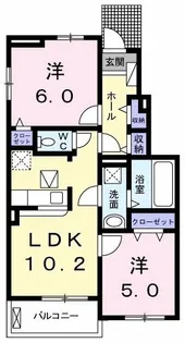 グラシアスのいち【1階】の間取り