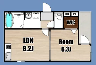 Fujipalace瓜生堂III番館【1階】の間取り