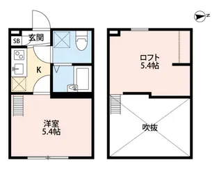 レイズ橋本【1階】の間取り