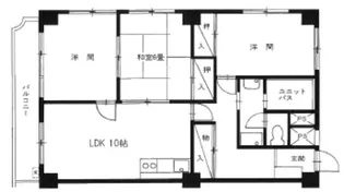 末吉ハイツ【5階】の間取り