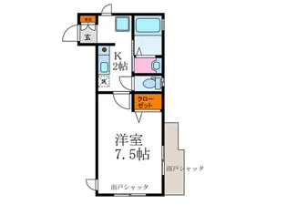 オアシススプリング【1階】の間取り