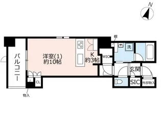 URシャレール恵比寿【5階】の間取り