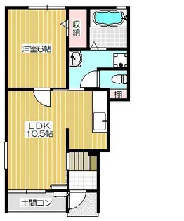 グランヴィア(アパート)【1階】の間取り