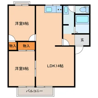 サンビレッヂ(西岐波)【2階】の間取り