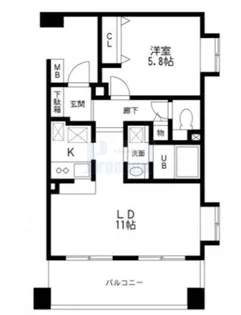 ブランシュール平和台【4階】の間取り