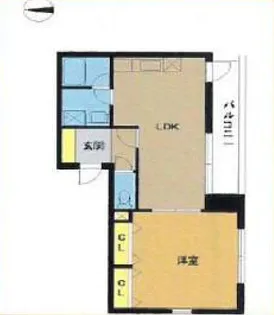 VIEW MATSUGAYA【4階】の間取り