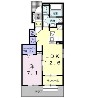 オリーブ II【1階】の間取り