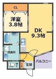 PISTA武庫川【2階】の間取り