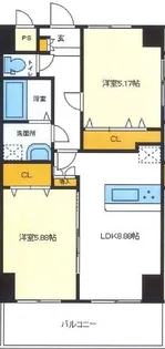 フェリオ南町田【6階】の間取り