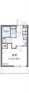 クレイノ三ヶ根C【1階】の間取り
