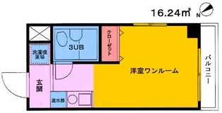リバーサイド永代【3階】の間取り
