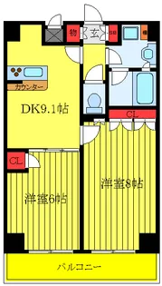 エスティメゾン赤羽【11階】の間取り