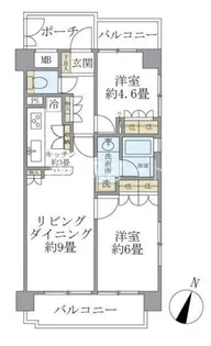 アールヴェール根津弥生坂【10階】の間取り