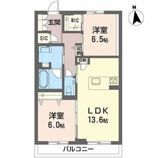 シエル【2階】の間取り