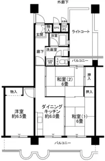 フロール新杉田【7階】の間取り