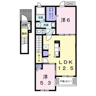 ウイッシュ B【2階】の間取り