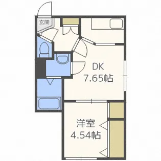 ブランノワール華【5階】の間取り