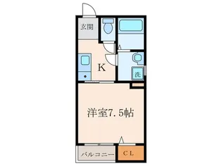 クリアフォレスト尼崎【2階】の間取り