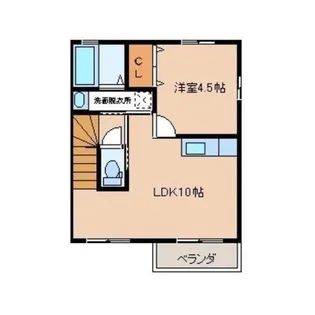 ツインネストA【2階】の間取り