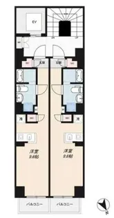 Dash Living Komagome【4階】の間取り