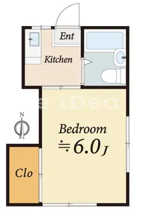 万町田口ハイツ【2階】の間取り