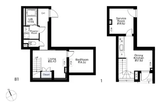 SPHERE MOTOYOYOGI HILL TERRACEの間取り