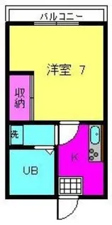 ハイツ山の辺【1階】の間取り