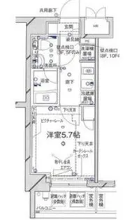 Rising Place堀切【6階】の間取り