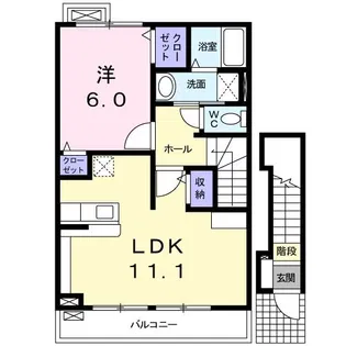 パーク ビサイド【2階】の間取り