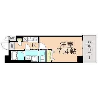 ワコーレヴィータ吹田高浜【8階】の間取り