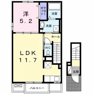 ベル フォレ B【2階】の間取り