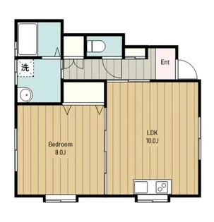 シャロームD【1階】の間取り