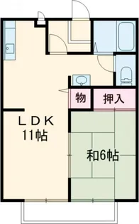 カーサ・ピエデルモンテ【1階】の間取り