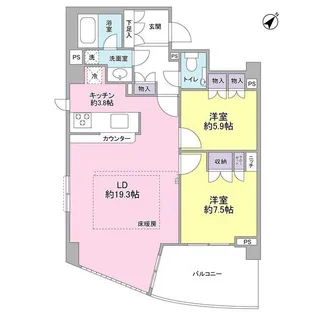 The Century Miyazakidai【3階】の間取り