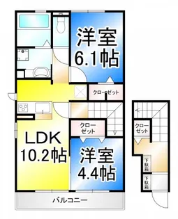 イストワール宇木【2階】の間取り