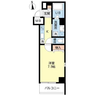 レジデンス セレッソ【5階】の間取り